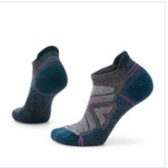 Smartwool Women's Small Hike Light Cushion Low Ankle Socks Charcoal Teal NWT - Picture 1 of 1